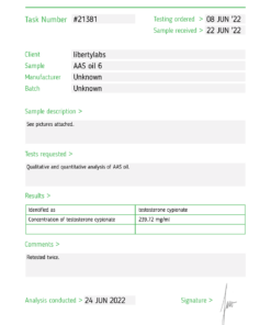 Testosterone Cypionate 250mg